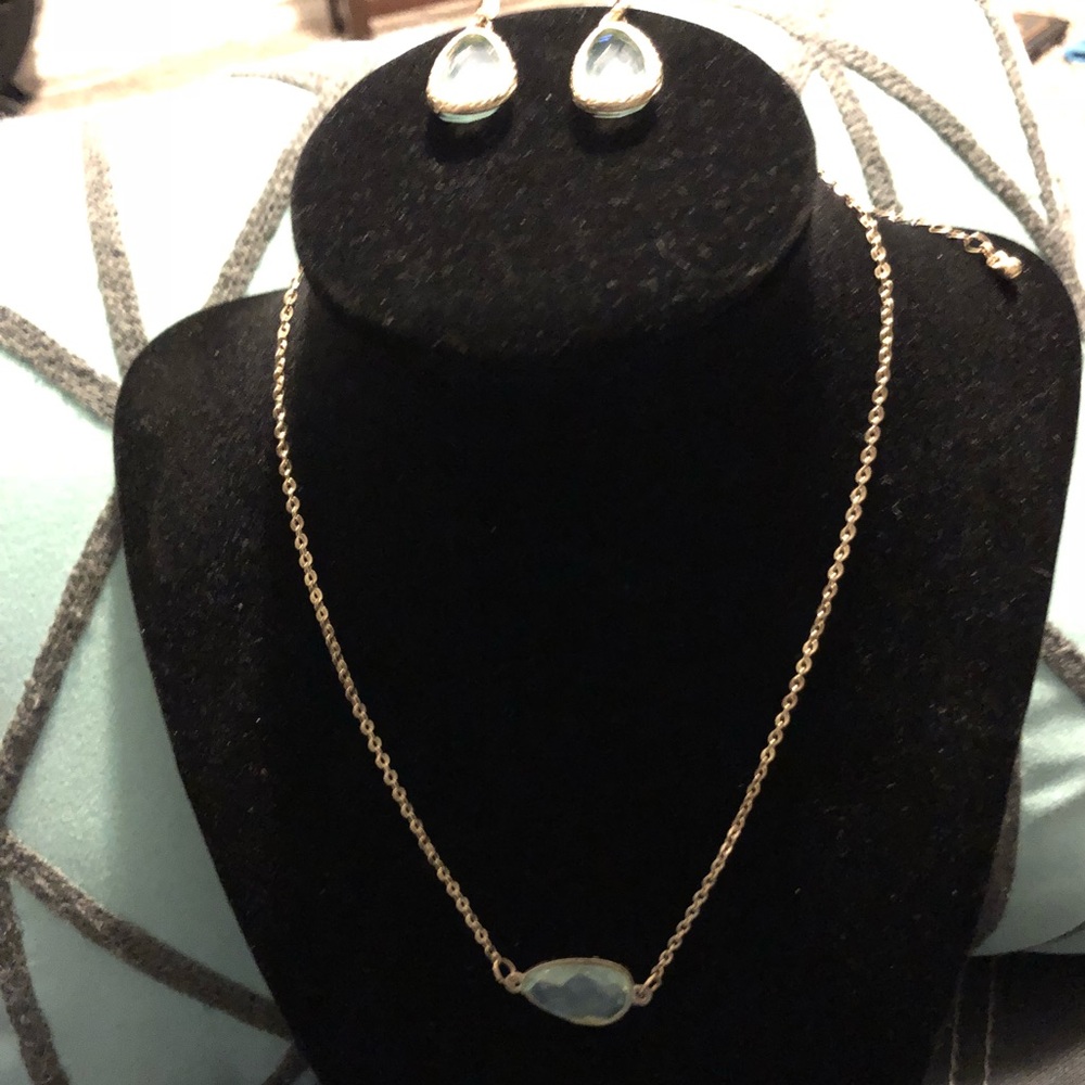 Peridot Gold Chain with Earrings